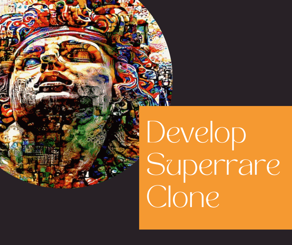 superrare nft clone text image